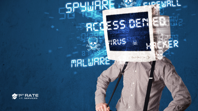 n enterprise corporate firewall system utilizing active AI threat detection to block malware.